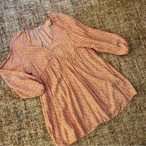 H&M Low Cut Summer Orange Dress